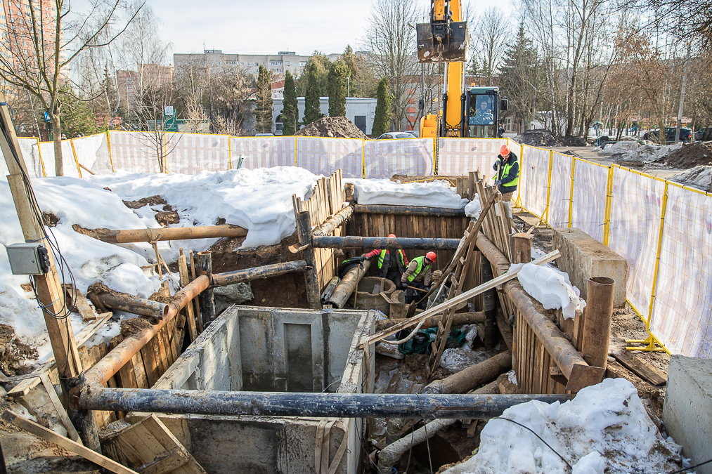 В Лесном городке реконструируют более полутора километров водопроводных сетей
