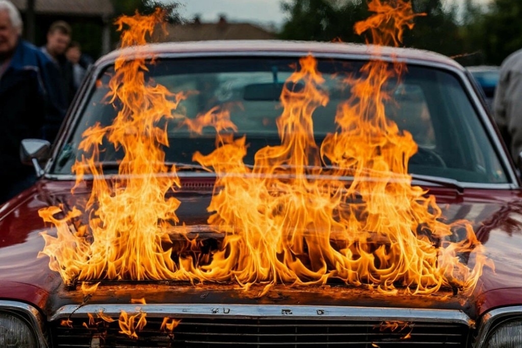 В Одинцовском округе мужчина поджёг автомобиль знакомой