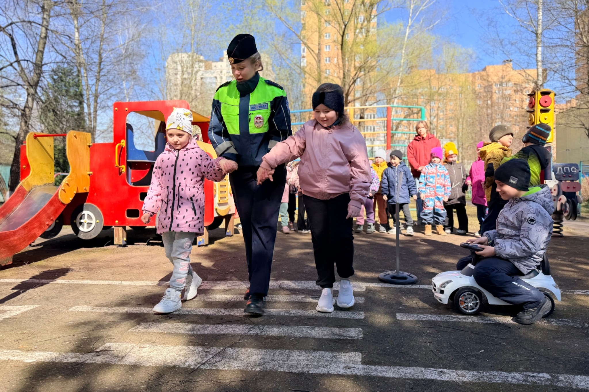 В Одинцовском округе провели занятие по ПДД для дошкольников
