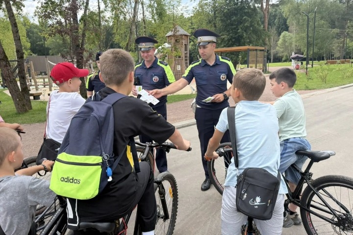 В Одинцовском округе велосипедистам напомнили о безопасности